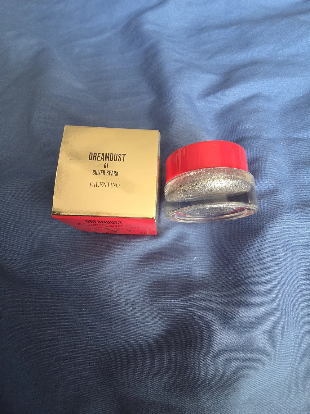 Valentino Dreamdust Multi-Reflective Eye Glitter — Silver Spark New In Box